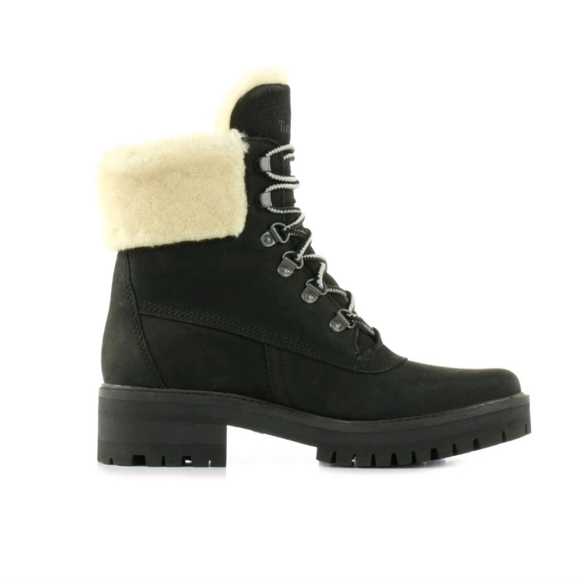 Timberland Shoes - TIMBERLAND Women's Courmayeur Valley Women's Shearling Lined Boots Black A1RPD